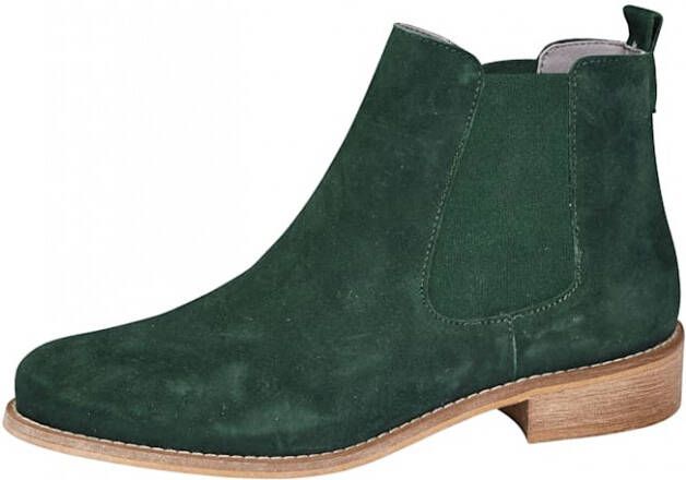 Studio W Chelsea boot met elastische inzetten aan beide kanten Dennengroen