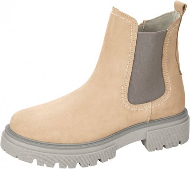 Studio W Chelsea boot met modieuze siernaden Crème