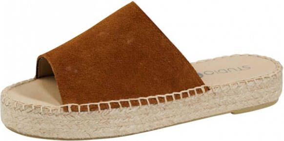 Studio W Muiltje in trendy espadrillestijl Cognac