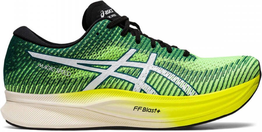 ASICS Magic Speed 2 Heren Sportschoenen Hardlopen geel blauw - Foto 3