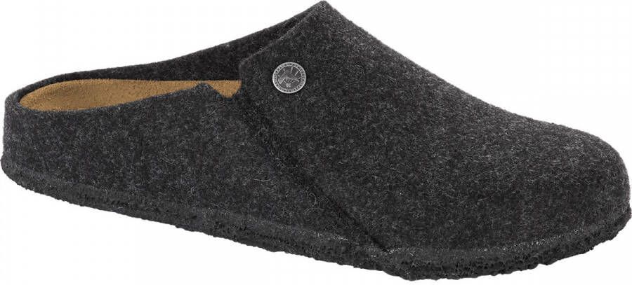 Birkenstock Zermatt Pantoffels Anthracite Regular fit | Zwart | Wolvilt - Foto 7