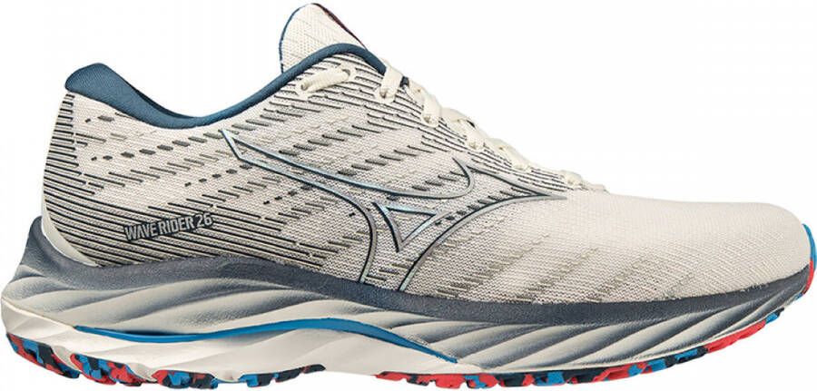 Mizuno Wave Rider 26 Dames Sportschoenen Hardlopen Weg wit rood - Foto 3
