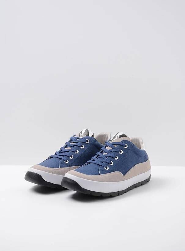 Wolky Shoe > Outlet > Veterschoenen Babati jeans canvas suede - Foto 3