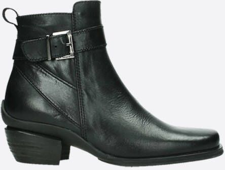 Wolky Enkellaarzen 00407 Bronson 30000 zwart leer - Foto 2