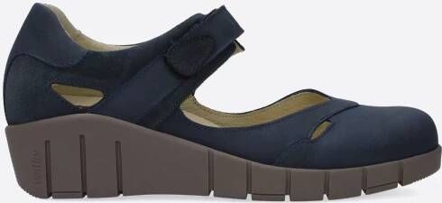 Wolky Bandschoenen Charlotte blauw zomer nubuck