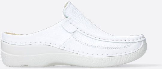 Wolky Comfortschoenen Roll Slide wit leer - Foto 3