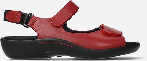 Wolky Sandalen 01300 Salvia 30500 rood leer - Schoenen.nl