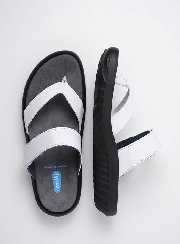Wolky Slippers Tahiti wit leer - Foto 4