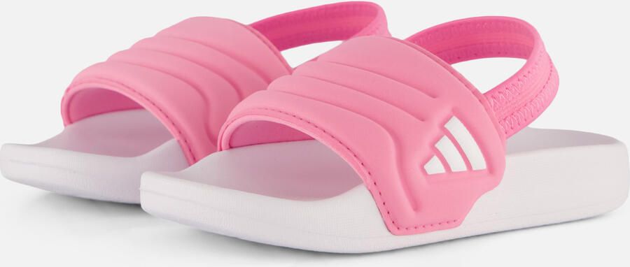 Adidas Sportswear Adilette Estrap 2.0 badslippers met hielbandje roze wit - Foto 9