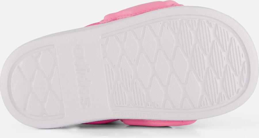 Adidas Sportswear Adilette Estrap 2.0 badslippers met hielbandje roze wit - Foto 7