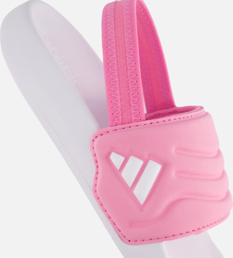 Adidas Sportswear Adilette Estrap 2.0 badslippers met hielbandje roze wit - Foto 6