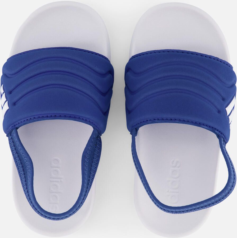 Adidas Sportswear Adilette Estrap 2.0 badslippers met hielbandje kobaltblauw wit - Foto 5