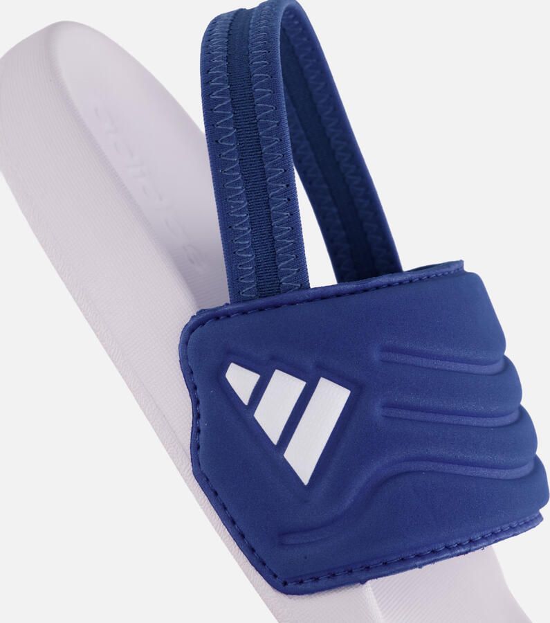 Adidas Sportswear Adilette Estrap 2.0 badslippers met hielbandje kobaltblauw wit - Foto 6