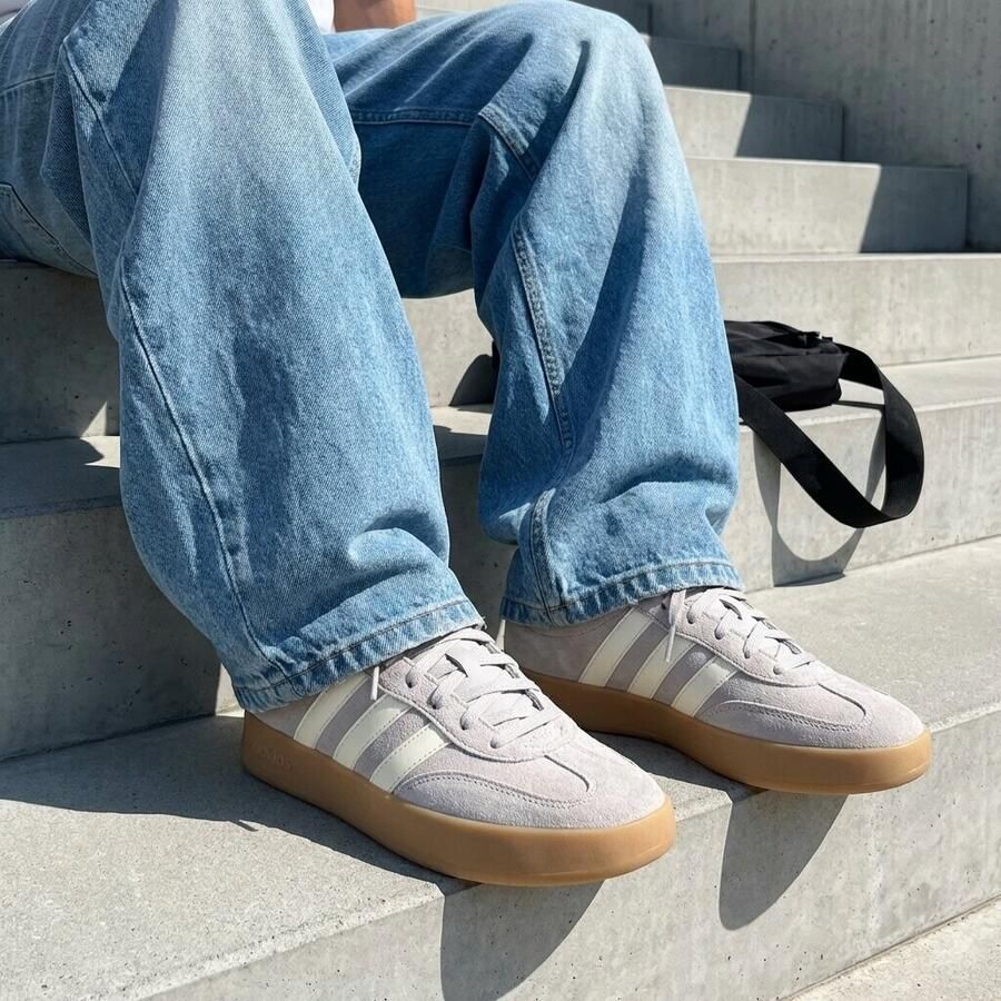Adidas Heren Barreda Sneaker Retro KI4217 grey one cloud white gum - Foto 3