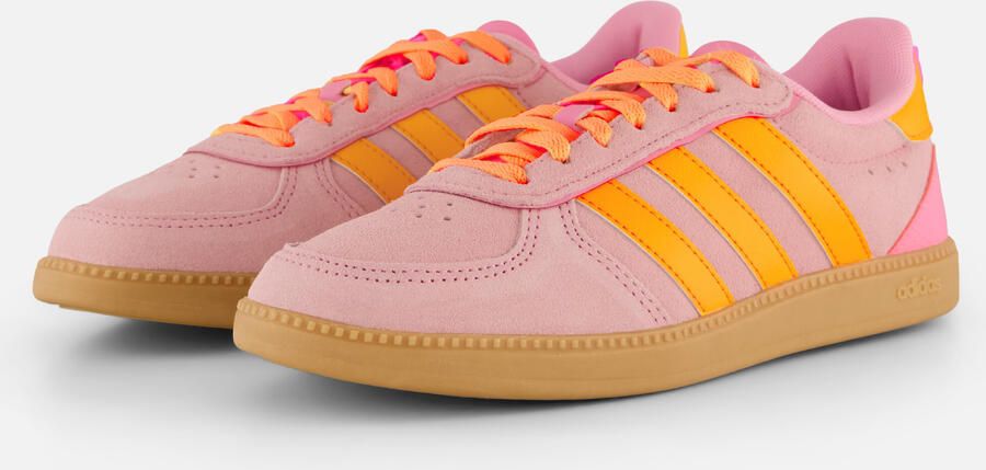 Adidas Women's Breaknet Sleek Suede Sneakers 2 3 roze