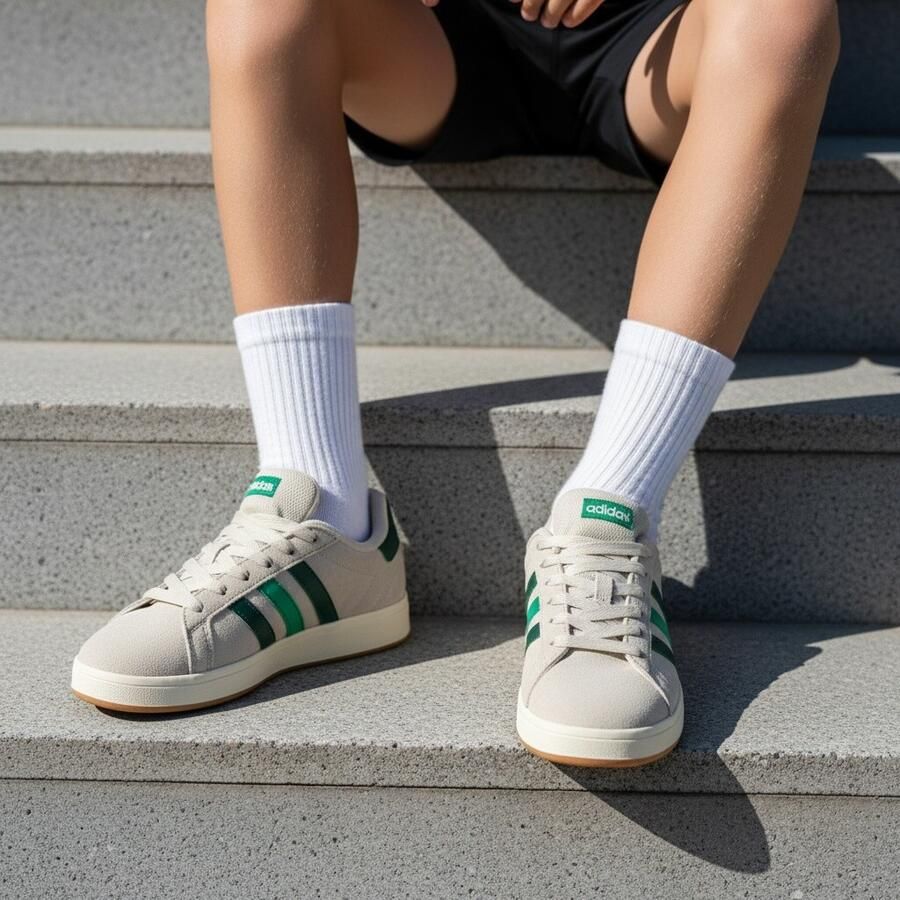 ADIDAS SPORTSWEAR Sneakers 'GRAND COURT 00s' grijs groen donkergroen wit - Foto 2