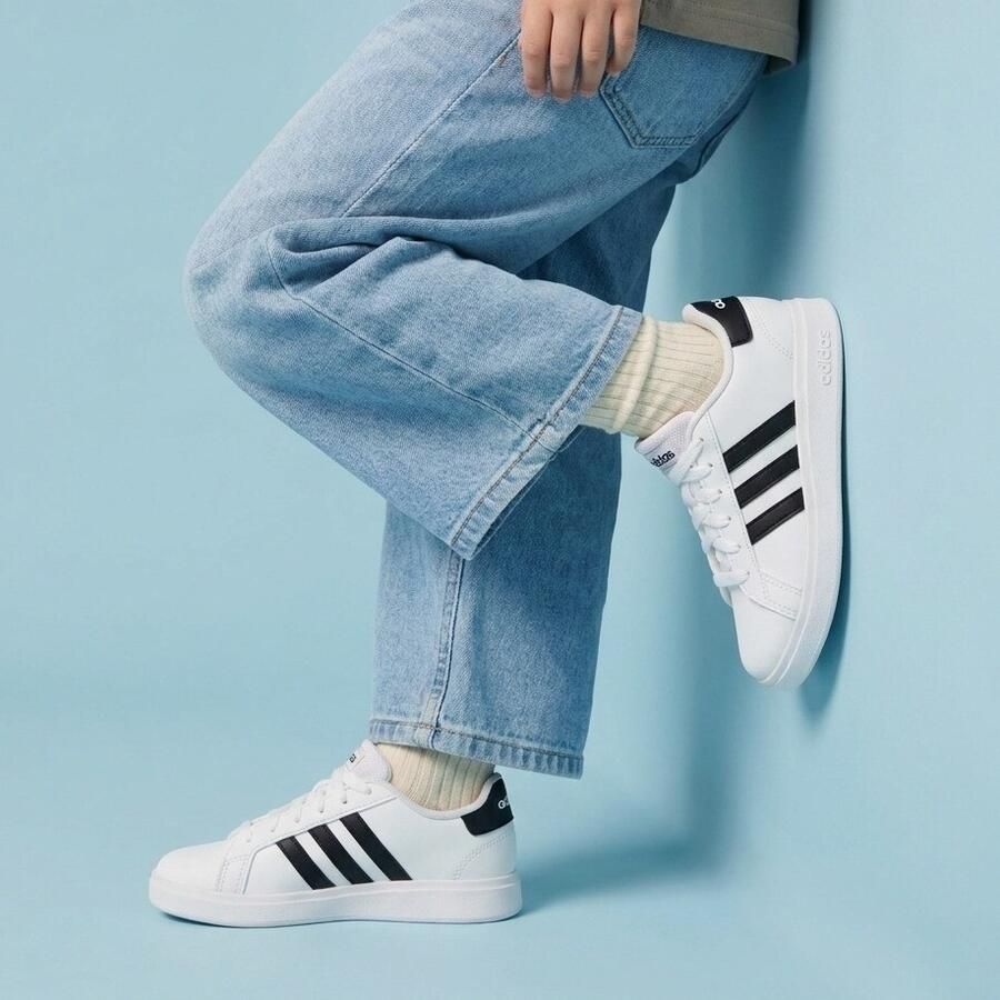 Adidas Sportswear Grand Court 2.0 sneakers wit zwart Imitatieleer 36 2 3