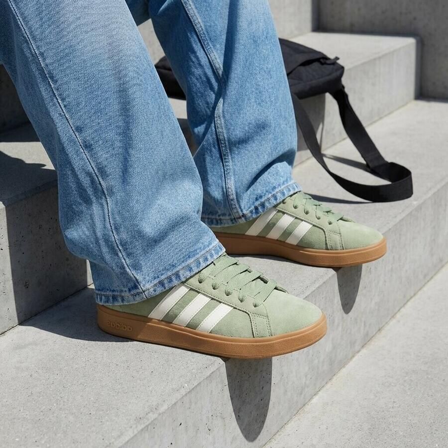 Adidas Grand Court Base 00 Sneakers groen Leer - Foto 2