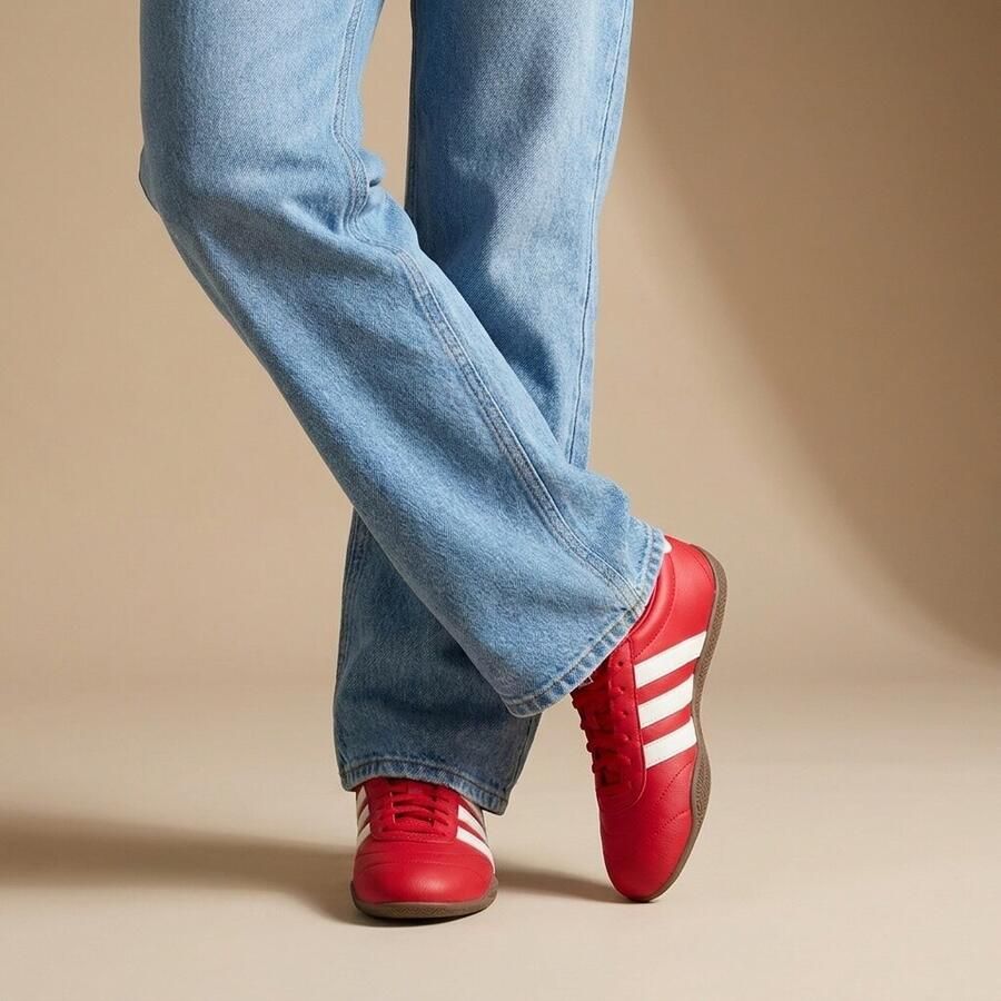 Adidas Grand Court Sneakers rood Synthetisch Dames