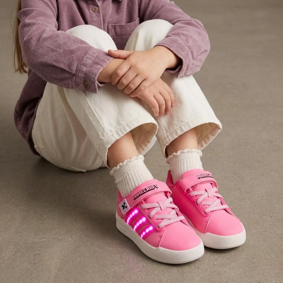 Adidas Minecraft Lightorama Sneakers roze
