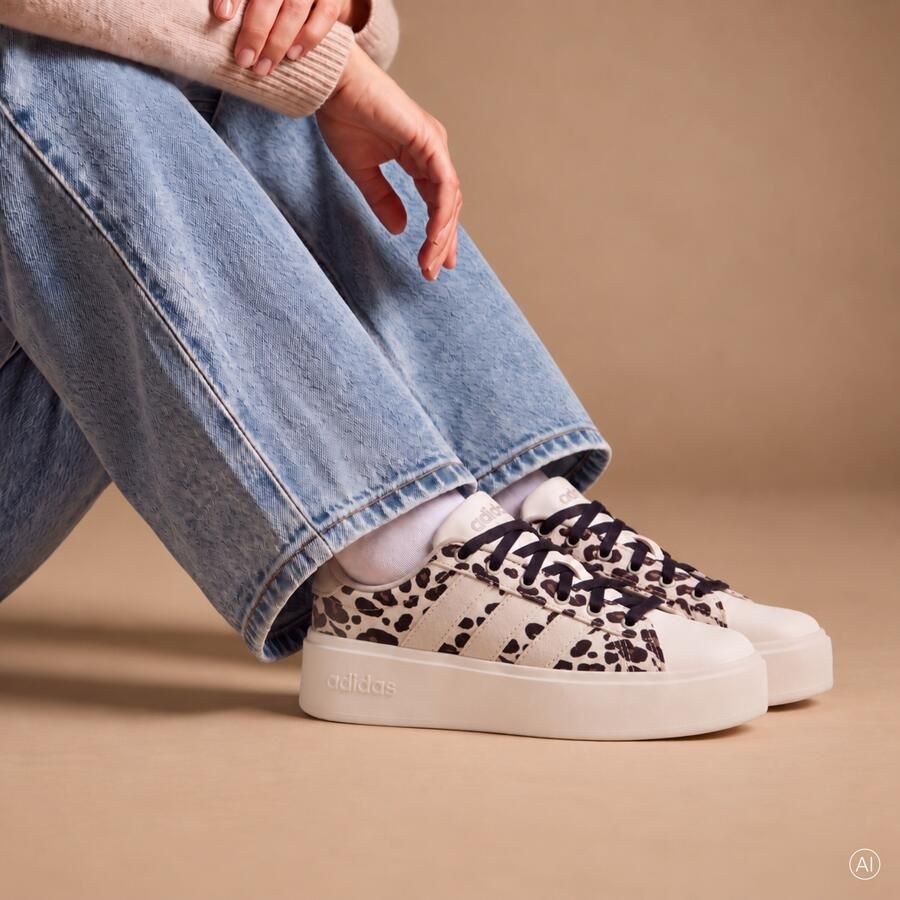 Adidas Streettalk Bold Sneakers grijs Leer Dames - Foto 5