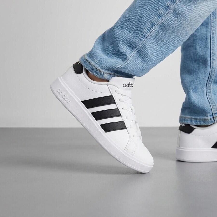 Adidas Kinder Teens Streettalk J Sneakers JQ6146 White Black - Foto 5