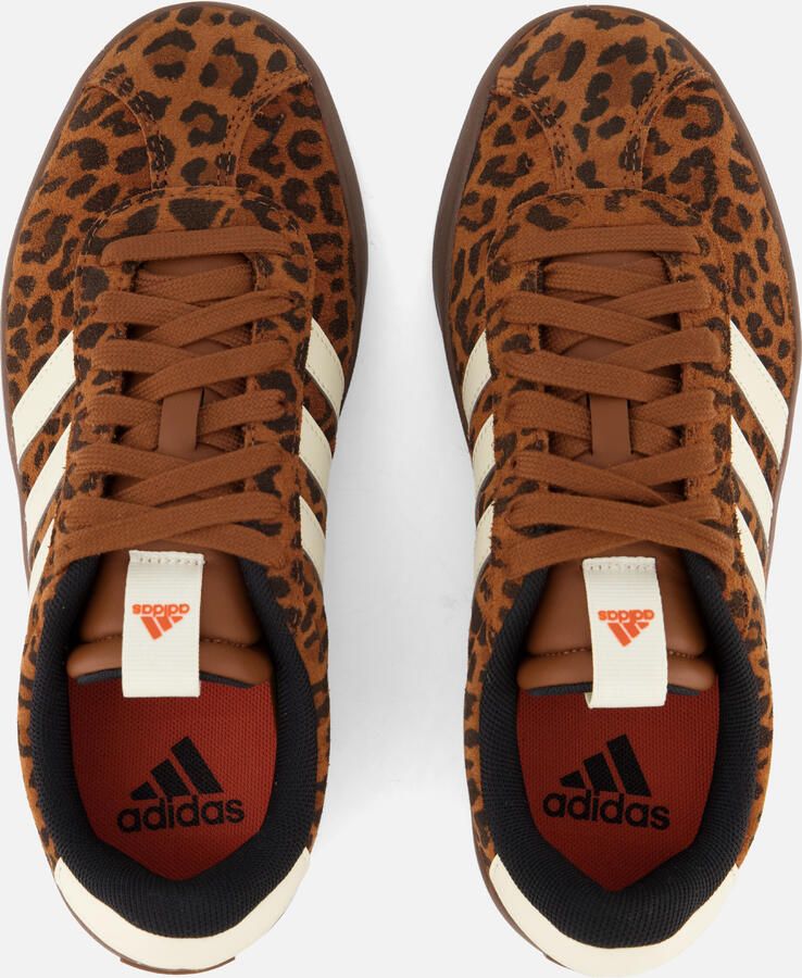 Adidas Sportswear VL Court sneakers bruin dierenprint wit - Foto 5