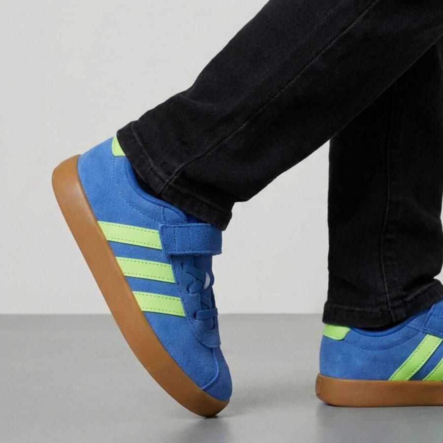 Adidas Sportswear VL Court suede sneakers 3.0 donkerblauw oranje - Foto 2