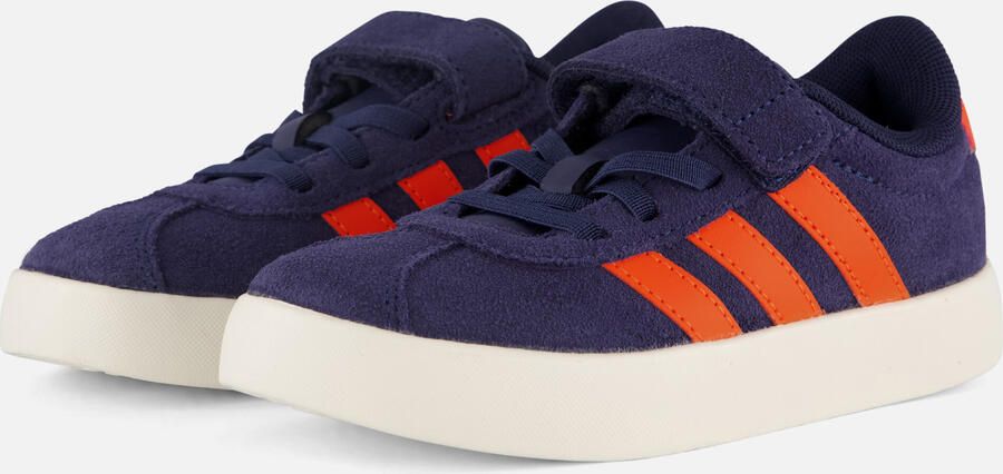 Adidas Sportswear VL Court suede sneakers 3.0 donkerblauw oranje - Foto 9