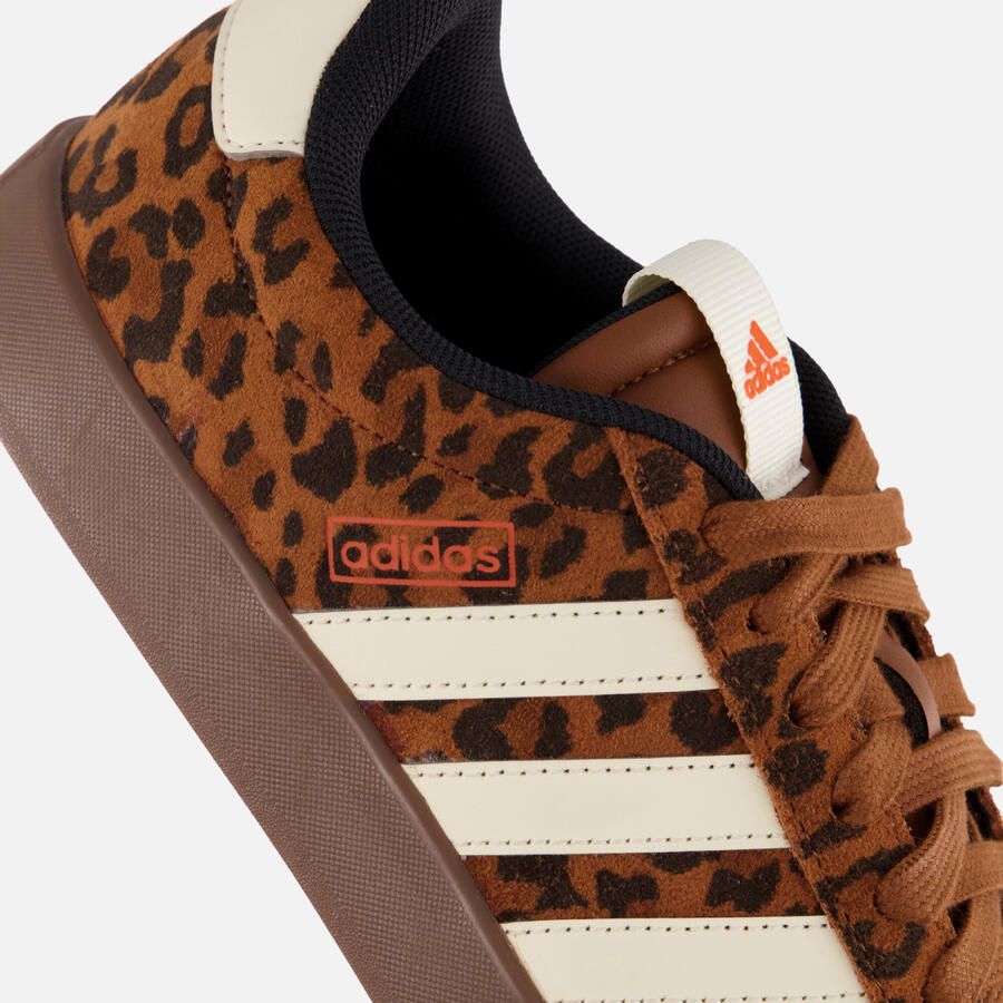 Adidas Sportswear VL Court sneakers bruin dierenprint wit - Foto 5