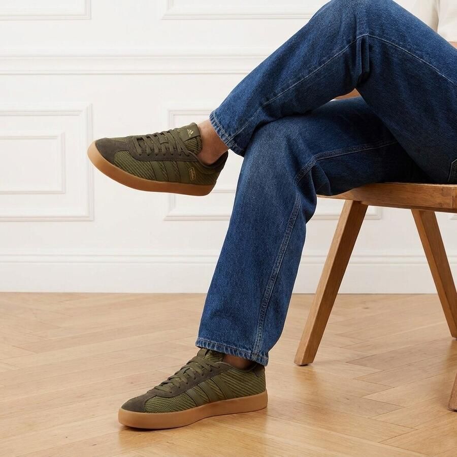 Adidas Sportswear VL Court leren suède sneakers bruin - Foto 4