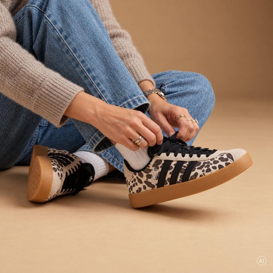 ADIDAS SPORTSWEAR Sneakers laag 'COURT 3.0' beige bruin kaki zwart
