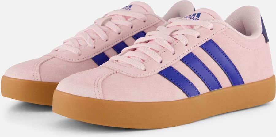 Adidas VL Court 3.0 K unisex kinder sneaker suède KI9492 royal blue clear pink