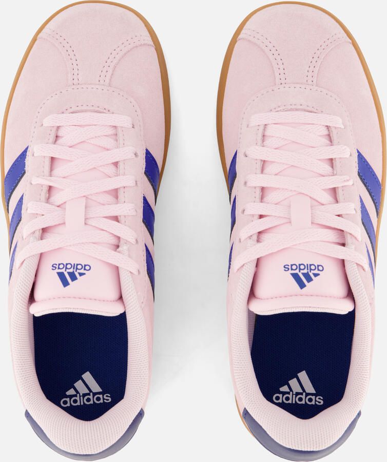 Adidas VL Court 3.0 K unisex kinder sneaker suède KI9492 royal blue clear pink - Foto 4