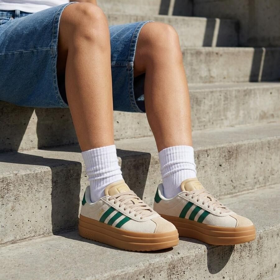 Adidas Sportswear VL Court Bold sneakers beige donkergroen - Foto 5