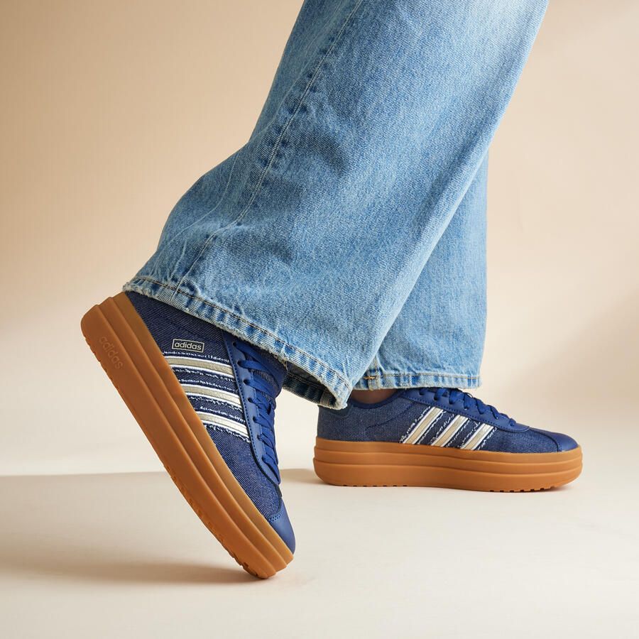 Adidas Vl Court Bold Dames Schoenen Blauw Maat: 44 Leer Foot Locker - Foto 5