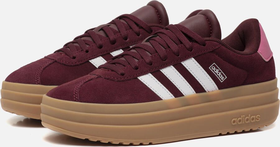Adidas Sportswear VL Court Bold suède sneakers donkerrood wit Suede 35 1 2 - Foto 7