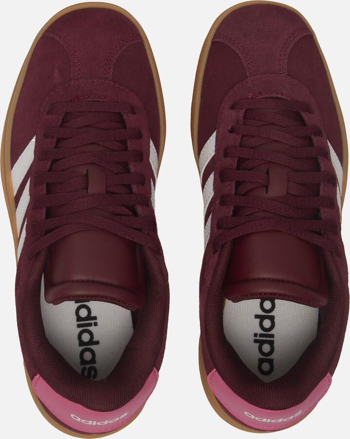 Adidas Sportswear VL Court Bold suède sneakers donkerrood wit Suede 35 1 2 - Foto 4