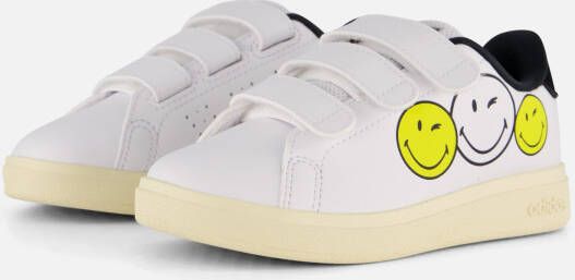 Adidas Advantage Smiley Sneakers wit Synthetisch