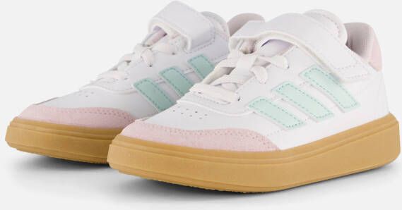 Adidas Courtblock Sneakers wit Imitatieleer