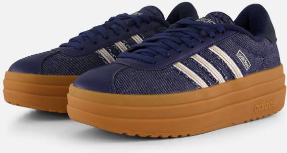 Adidas Vl Court Bold Dames Schoenen Blauw Maat: 37 1 3 Leer Foot Locker