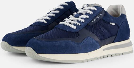 Ambitious Temple Sneakers blauw Suede