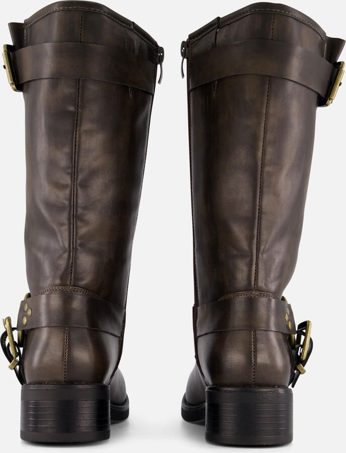 Ann Rocks Hoge Biker boots bruin Synthetisch - Foto 3