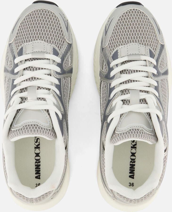 Ann Rocks Sneakers zilver Textiel - Foto 3