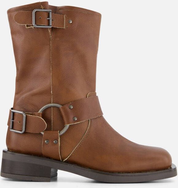 Ann Rocks Biker boots cognac Leer - Foto 1