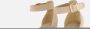 Ann Rocks Sandalen met hak beige Textiel - Thumbnail 7