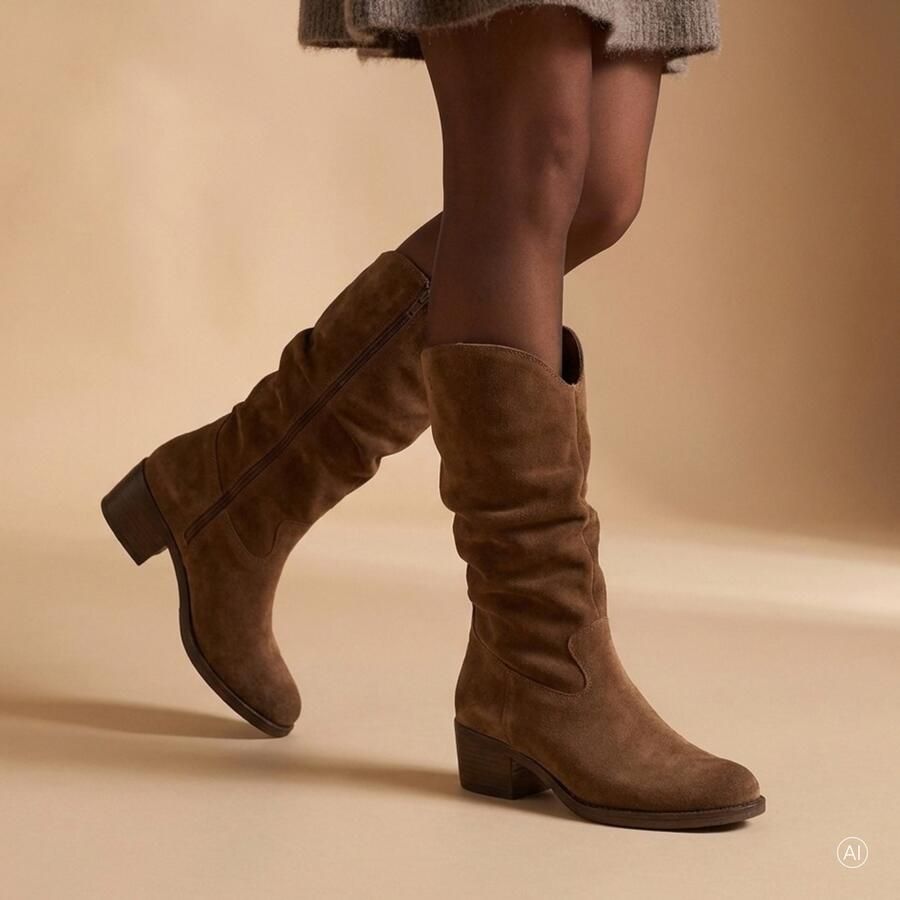 Aqa lange laarzen taupe Dames - Foto 5