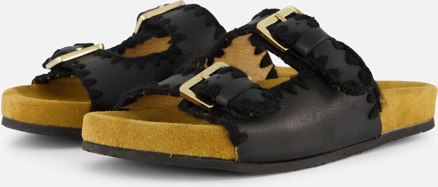 Aqa Slippers zwart Textiel Dames - Foto 5