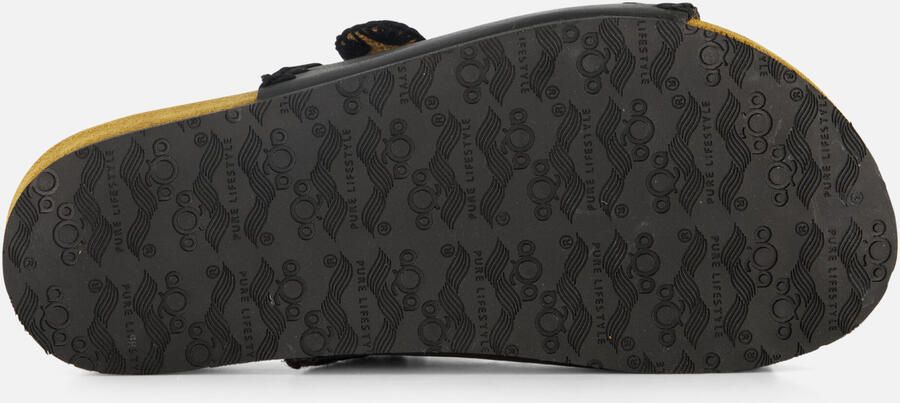 Aqa Slippers zwart Textiel Dames - Foto 4