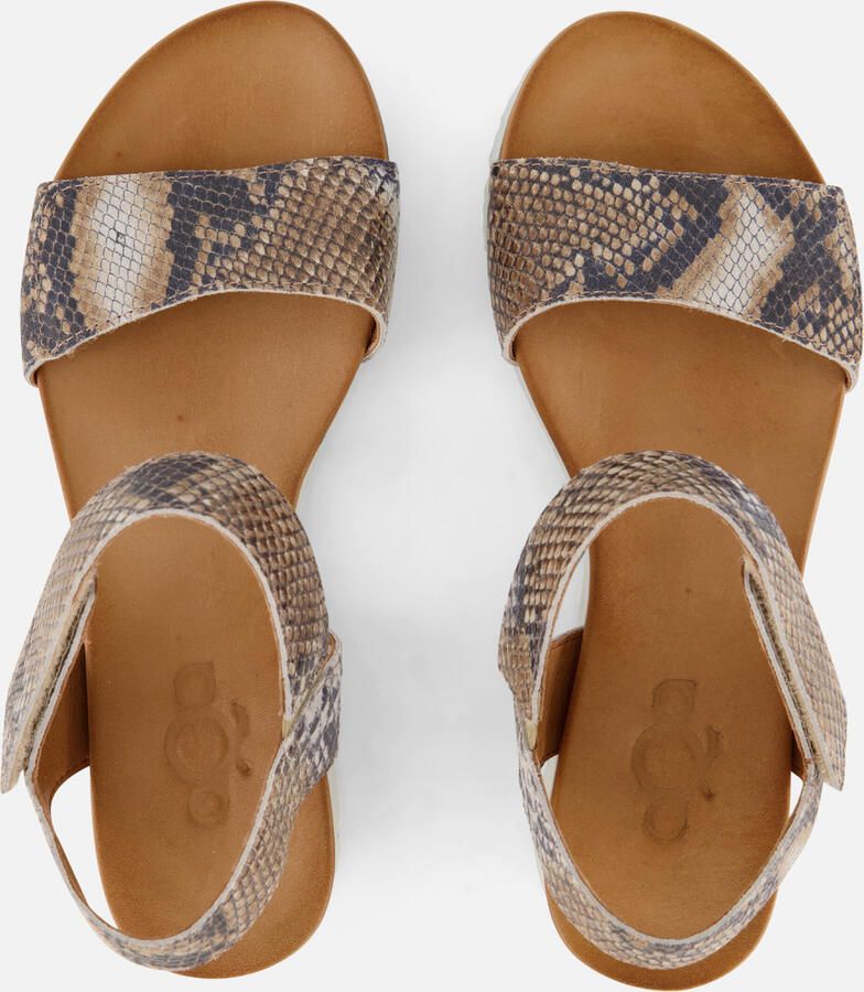 Aqa Snake Sandalen taupe Leer Dames - Foto 3